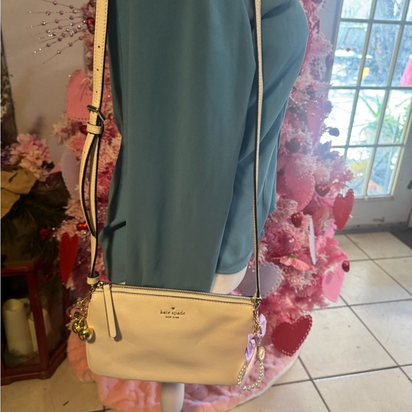 kate spade Ivory Crossbody Bag with Gold Accents - Picture 2 of 5